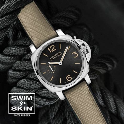 panerai rubber|panerai rubber strap 42mm.